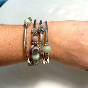 PEARL & CLUB Chakra Bangle Turquoise Bracelet